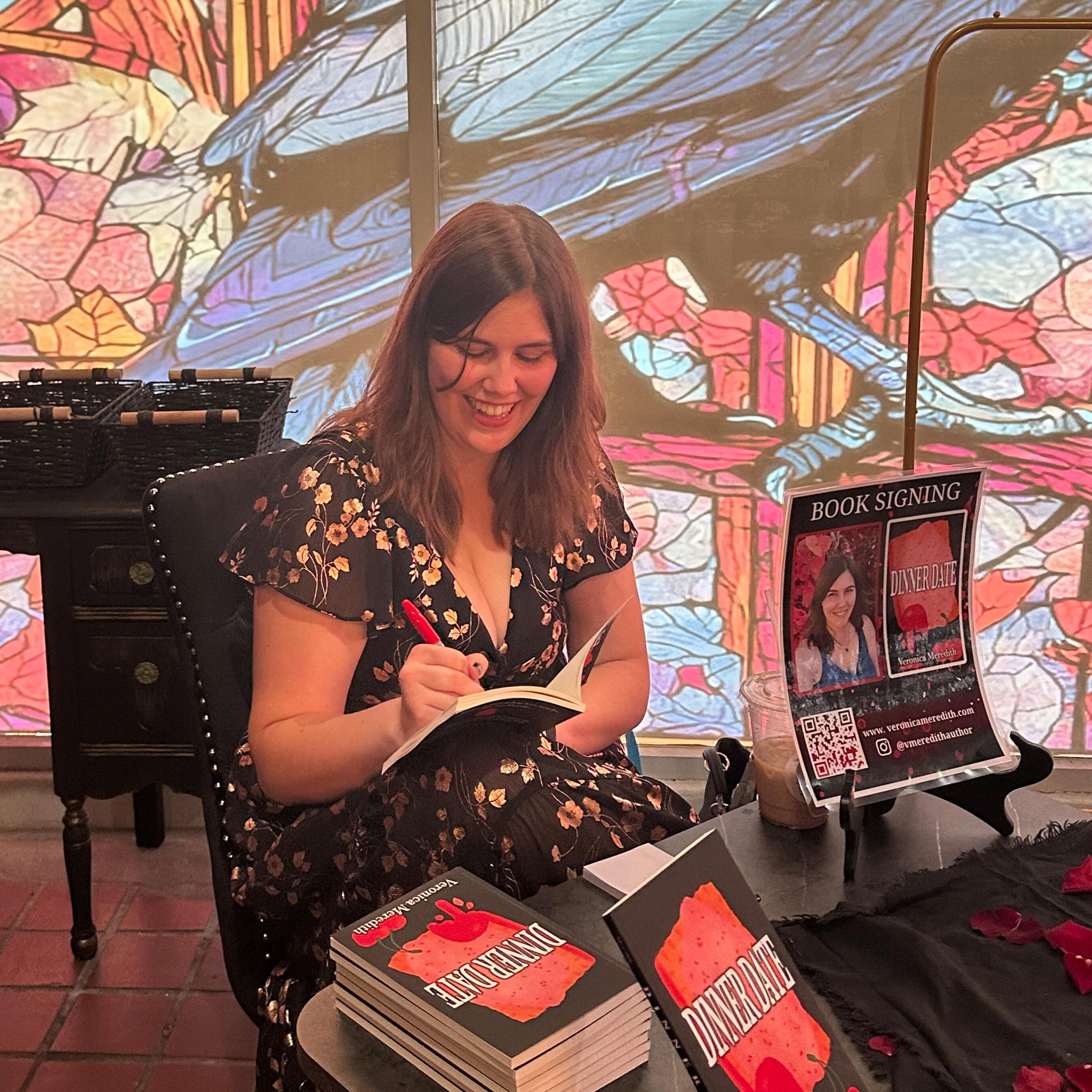 Dinner Date Veronica Meredith Waco Horror Author Book Signing Dinner Date Veronica Meredith Waco Horror Author Book Signing August 22nd 2-4 PM The Raven's Nook 719 Washington Ave Waco, TX 76701